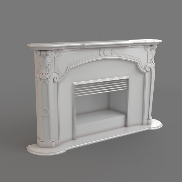 Fireplace 3D Модель .c4d .max .obj .3ds .fbx .stl .blend 