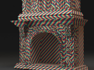Classic Fireplace 02 3D Modell