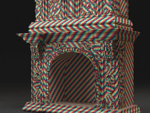 Classic Fireplace 02 3D Model
