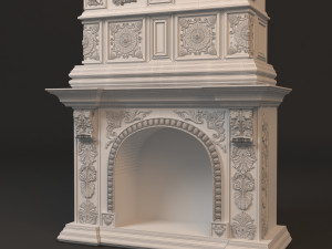 Classic Fireplace 02 3D Modell