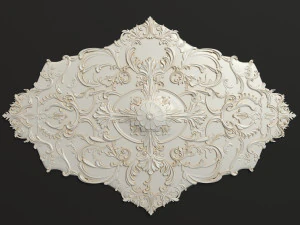 Розетка 5, декоративный потолочный медальон 3D Модель