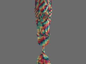 Caryatid ornate wooden shelf bracket Modèle 3D