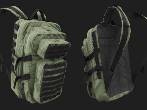 Military Backpack 20L 3D Model