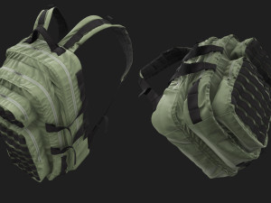 Military Backpack 20L 3D Model