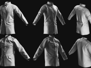 Basemesh Blazer Jacket Collection 3D Model