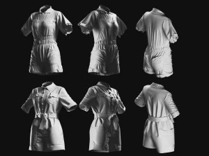 Basemesh Bodysuit Collection 3D Model