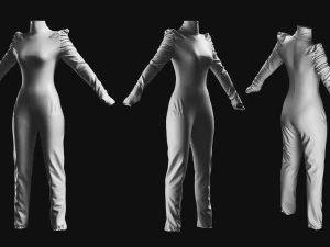 Basemesh Bodysuit Collection 3D Model