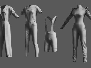 Basemesh Bodysuit Collection Modelo 3D