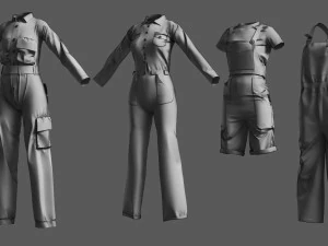Basemesh Bodysuit Collection 3D Model