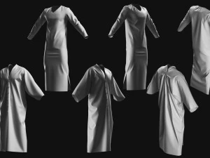 Basemesh Cape Hood Collection 3D Model