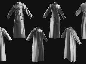 Basemesh Cape Hood Collection 3D 모델