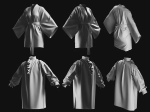 Basemesh Cape Hood Collection 3D 모델