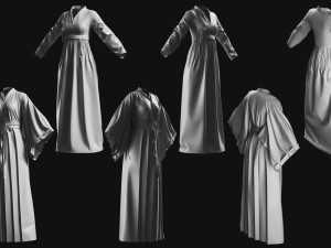 Basemesh Cape Hood Collection 3D 모델