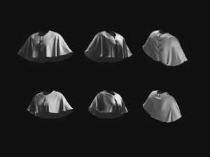 Basemesh Cape Hood Collection 3D Model