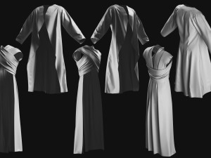 Basemesh Cape Hood Collection 3D 모델