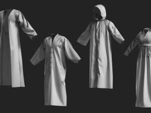 Basemesh Cape Hood Collection 3D 모델