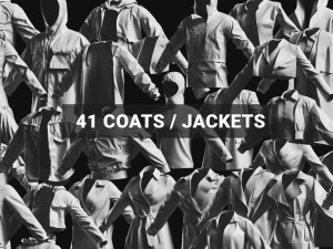 Basemesh Cape Hood Collection 3D 모델