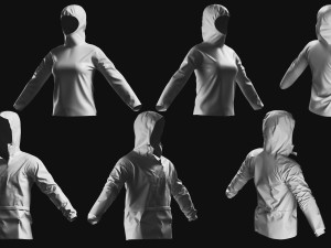 Basemesh Cape Hood Collection Modello 3D