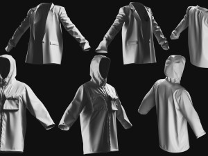 Basemesh Cape Hood Collection Modello 3D