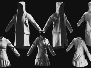 Basemesh Cape Hood Collection Modello 3D