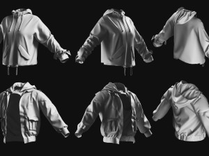 Basemesh Cape Hood Collection Modello 3D