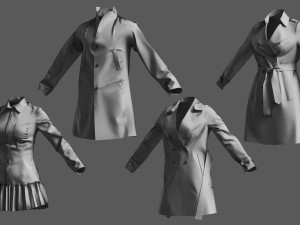 Basemesh Cape Hood Collection Modello 3D