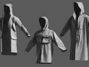 Basemesh Cape Hood Collection Modello 3D