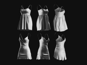 Basemesh Dress Collection v1 Model 3D