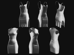 Basemesh Dress Collection v1 Model 3D