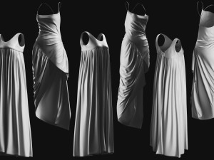 Basemesh Dress Collection v1 Model 3D