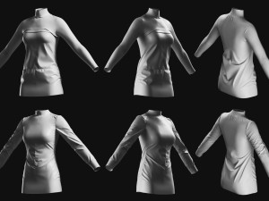 Basemesh Dress Collection v2 3D Model