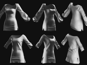 Basemesh Dress Collection v2 3D Model