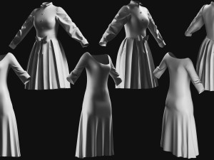 Basemesh Dress Collection v2 3D Model
