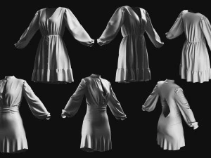 Basemesh Dress Collection v3 3D Model