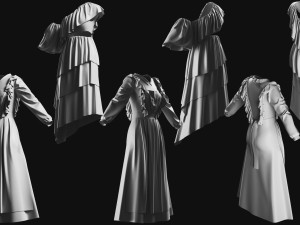 Basemesh Dress Collection v3 3D 模型