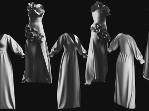 Basemesh Dress Collection v3 3D Model