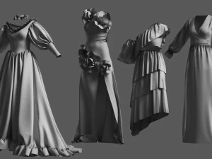Basemesh Dress Collection v3 3D Model