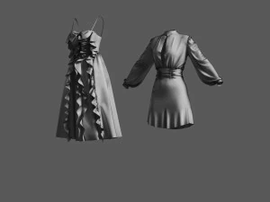 Basemesh Dress Collection v3 3D Model