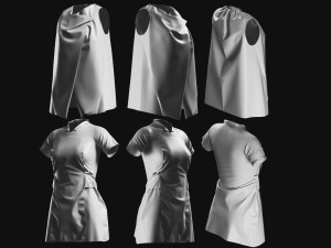 Basemesh Dress Collection v4 3D-Modell