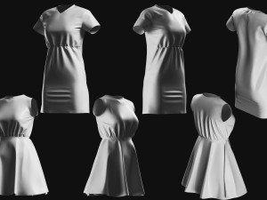 Basemesh Dress Collection v4 3D-Modell