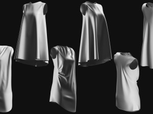 Basemesh Dress Collection v4 3D-Modell