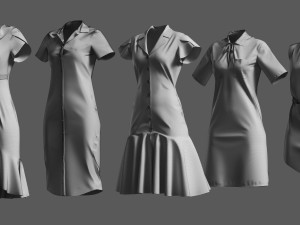 Basemesh Dress Collection v4 3D-Modell