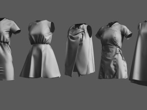 Basemesh Dress Collection v4 3D-Modell