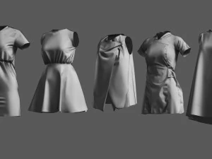 Basemesh Dress Collection v4 3D Model