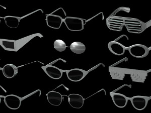 Basemesh Eyeglasses Collection Modèle 3D