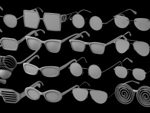 Basemesh Eyeglasses Collection Modèle 3D