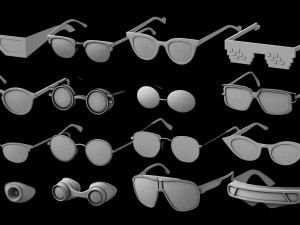 Basemesh Eyeglasses Collection Modèle 3D