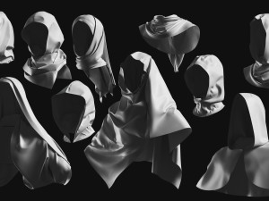 Basemesh Arab Medieval Headwear Collection Modèle 3D