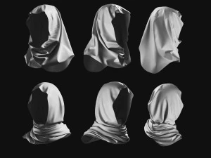 Basemesh Arab Medieval Headwear Collection 3D Model