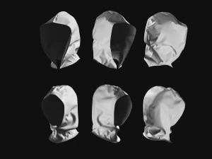 Basemesh Arab Medieval Headwear Collection 3D Model